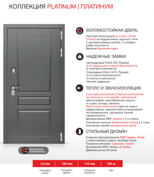 Дверь Лабиринт ПЛАТИНУМ 30 — АМСТРОД Серый софт рельеф