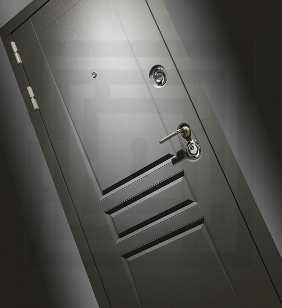 Дверь Лабиринт ПЛАТИНУМ 30 — АМСТРОД Серый софт рельеф