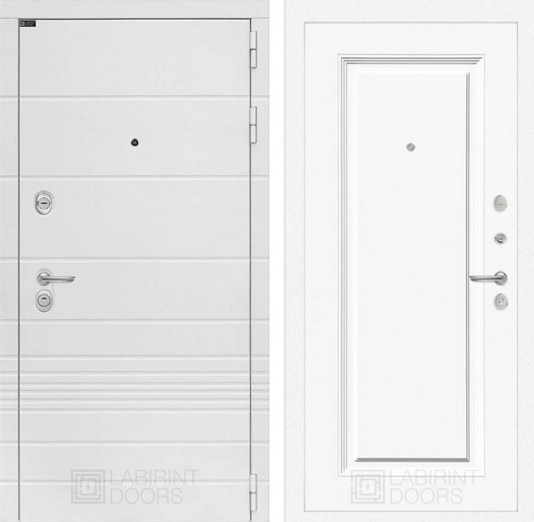 Дверь Лабиринт TRENDO 27 — Эмаль RAL 9003
