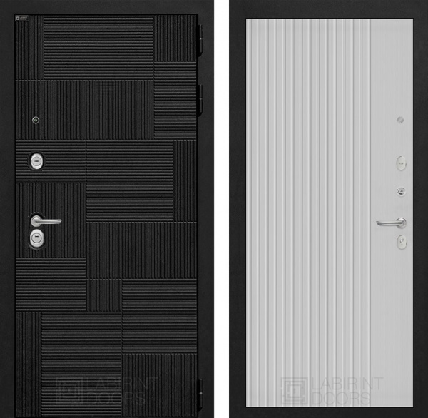 Дверь Лабиринт PAZL 29 — ХОМС Белый софт рельеф