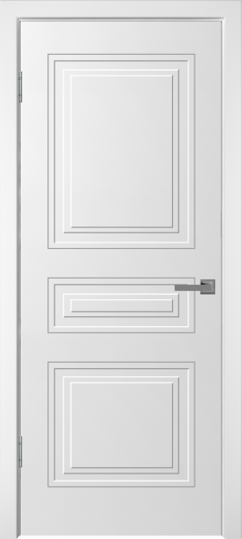 Межкомнатная дверь "НЕО-3", пг, белый (Эмалевое покрытие)