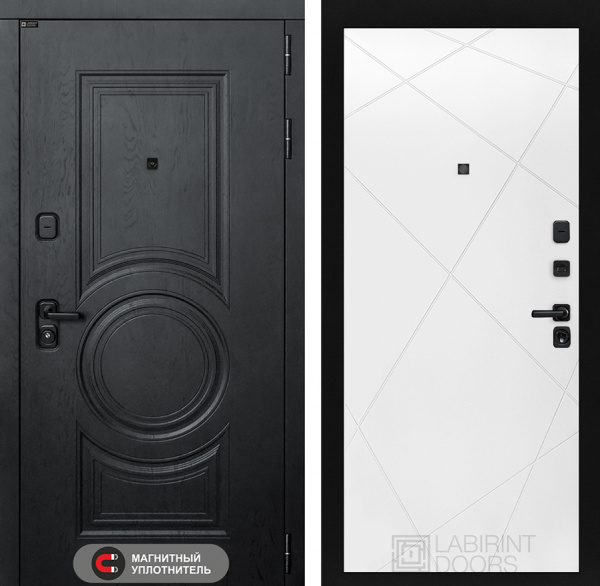 Дверь Лабиринт GRAND (Ю) 24 — Белый софт