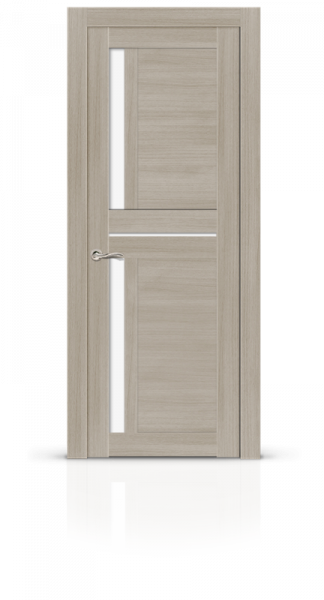 Дверь СИТИДОРС мод. Баджио со стеклом Экошпон ясень кремовый