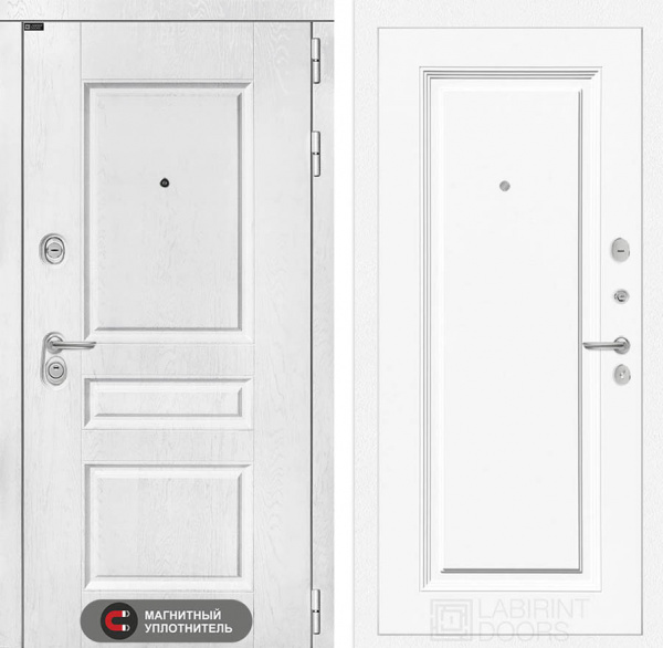 Дверь Лабиринт VERSAL (Ю) 27 — Эмаль RAL 9003