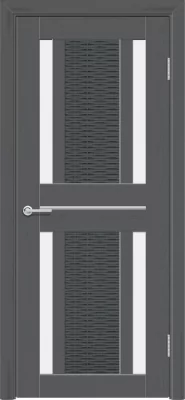 Межкомнатная дверь S-26 Эко-Шпон ДО светлое ясень графит