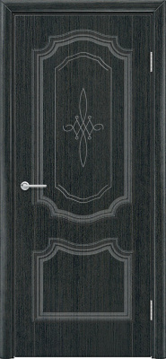 Межкомнатная дверь Lira -6 Глухая венге патина
