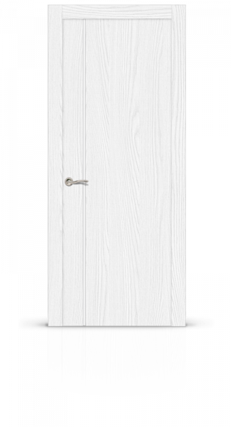 Дверь СИТИДОРС мод. Лучия-1 со стеклом Экошпон ясень серебро
