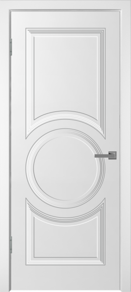 Межкомнатная дверь "УНО-5", пг, белый (Эмалевое покрытие)