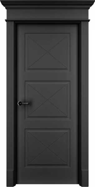 Дверь Офрам ПРИМА-33F глухая, эмаль черная