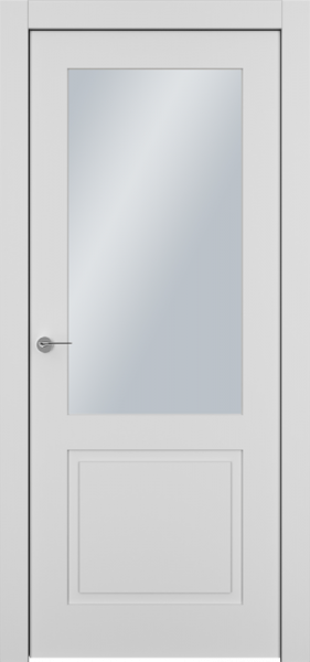 Дверь Офрам КЛАССИКА-2 со стеклом, эмаль белая