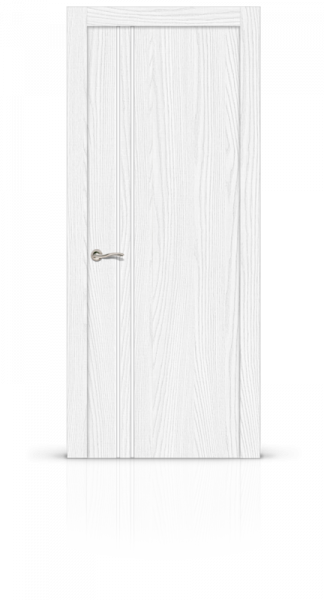 Дверь СИТИДОРС мод. Лучия-2 со стеклом Экошпон ясень серебро