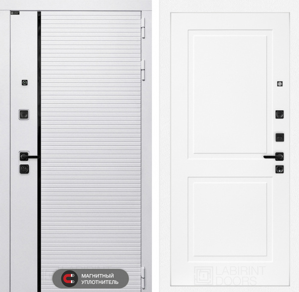 Дверь Лабиринт ROYAL 11 — Белый софт
