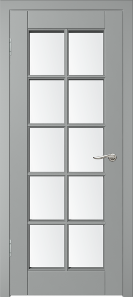Межкомнатная дверь "Скай-1", по, серый (Эмалевое покрытие)