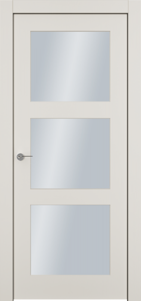 Дверь Офрам КЛАССИКА-33 со стеклом, эмаль кремовая RAL 9001
