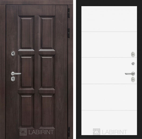 Дверь Лабиринт ЛОНДОН 13 — Белый софт